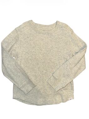 GAP Kids Long Sleeve Thermal Top in Light Heather Gray